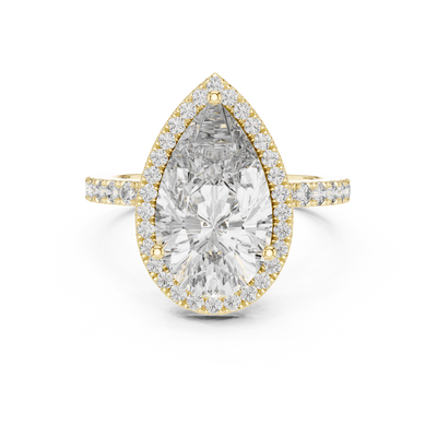 Thalienne 14.5 mm Pear Diamond Ring