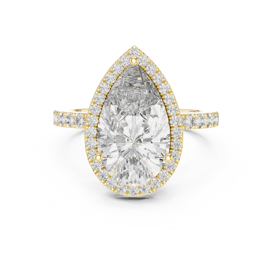 Thalienne 14.5 mm Pear Diamond Ring