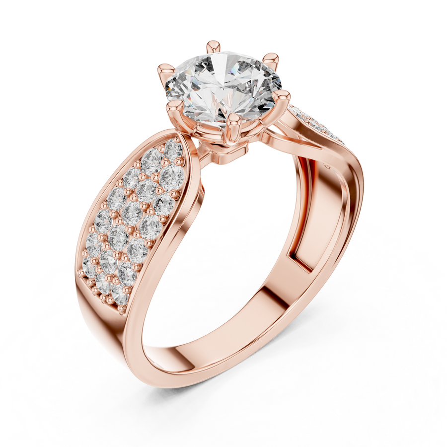 Nimuelle 6.5 mm Diamond Ring