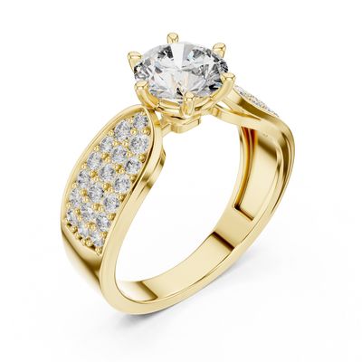 Nimuelle 6.5 mm Diamond Ring