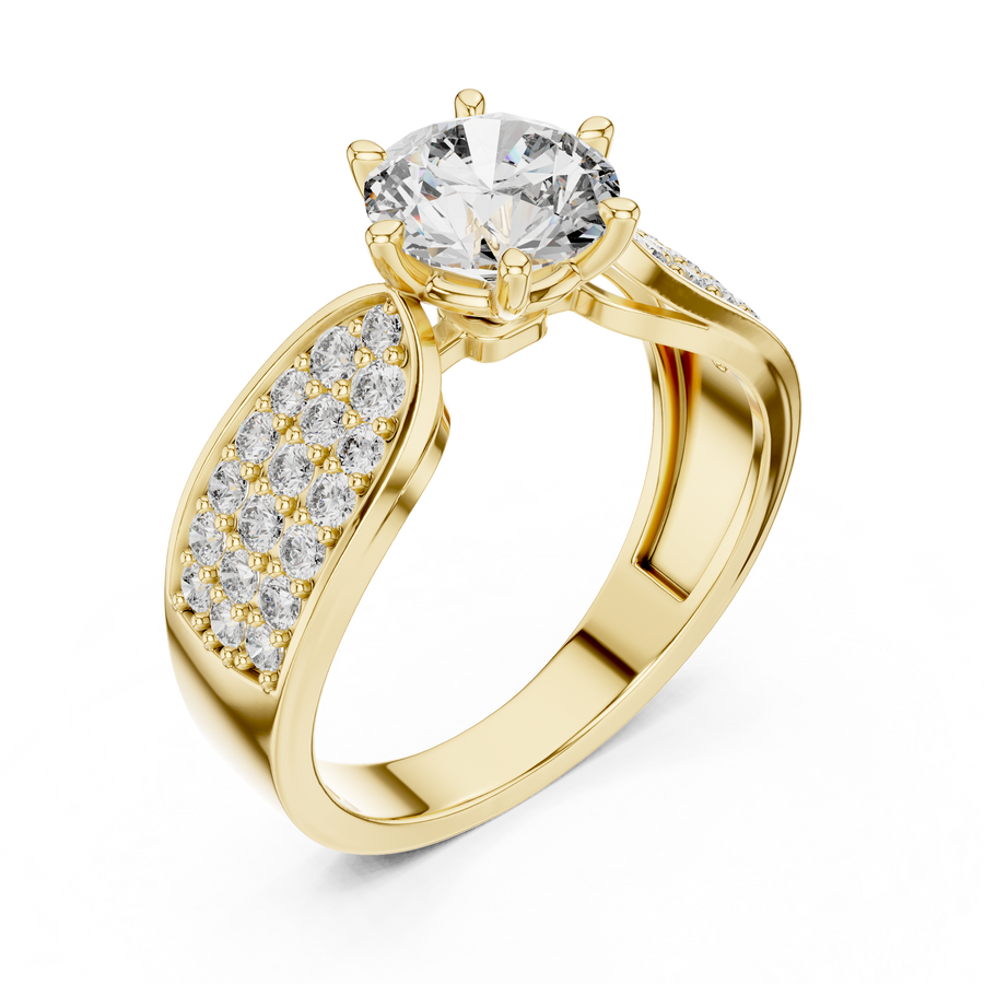 Nimuelle 6.5 mm Diamond Ring
