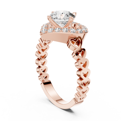 Rosavelle 6.5 mm Diamond Ring