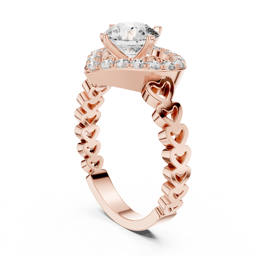 Rosavelle 6.5 mm Diamond Ring