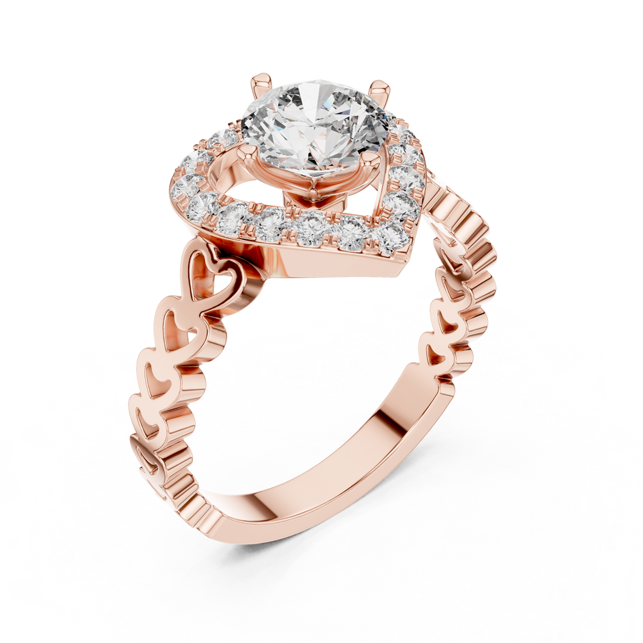 Rosavelle 6.5 mm Diamond Ring