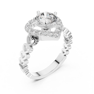 Rosavelle 6.5 mm Diamond Ring
