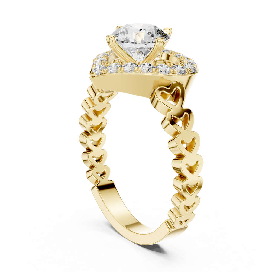 Rosavelle 6.5 mm Diamond Ring