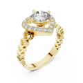 Rosavelle 6.5 mm Diamond Ring