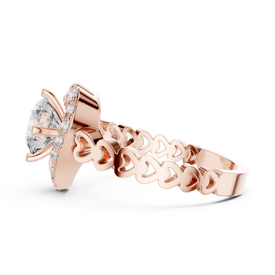 Rosavelle 6.5 mm Diamond Ring