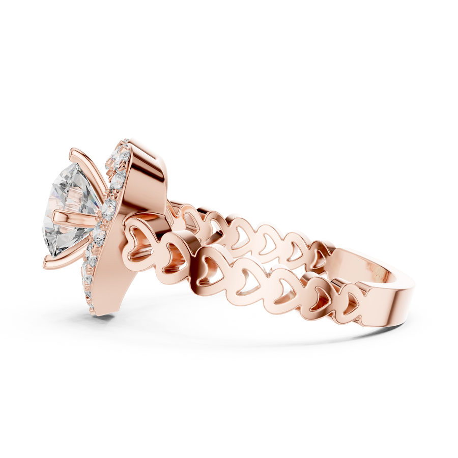 Rosavelle 6.5 mm Diamond Ring