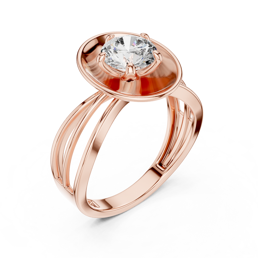 Virelia 6.5 mm Diamond Ring