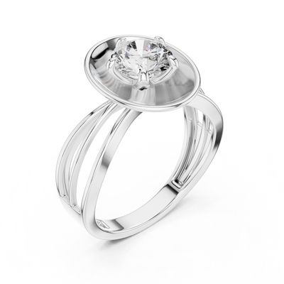 Virelia 6.5 mm Diamond Ring