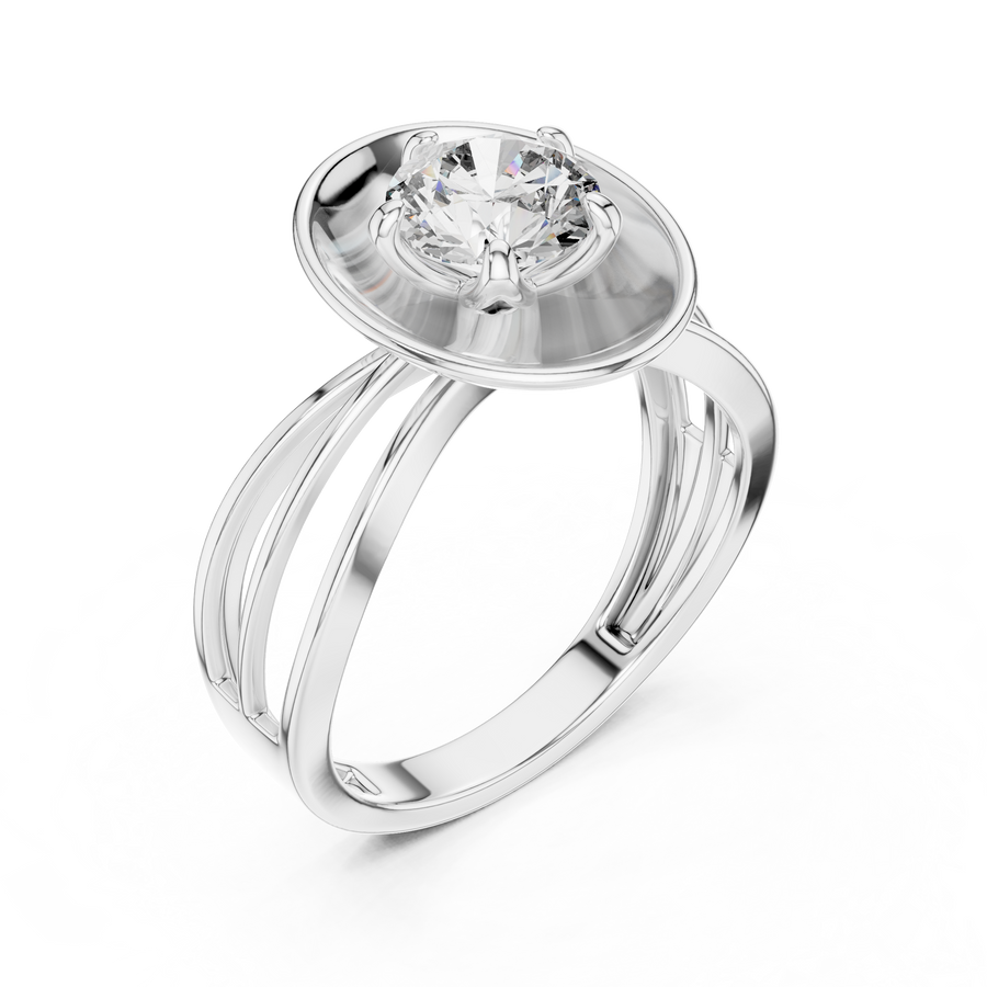 Virelia 6.5 mm Diamond Ring