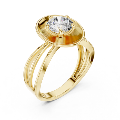 Virelia 6.5 mm Diamond Ring