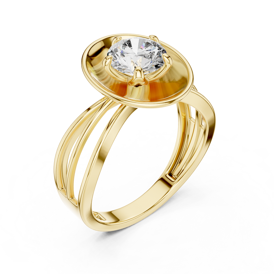 Virelia 6.5 mm Diamond Ring