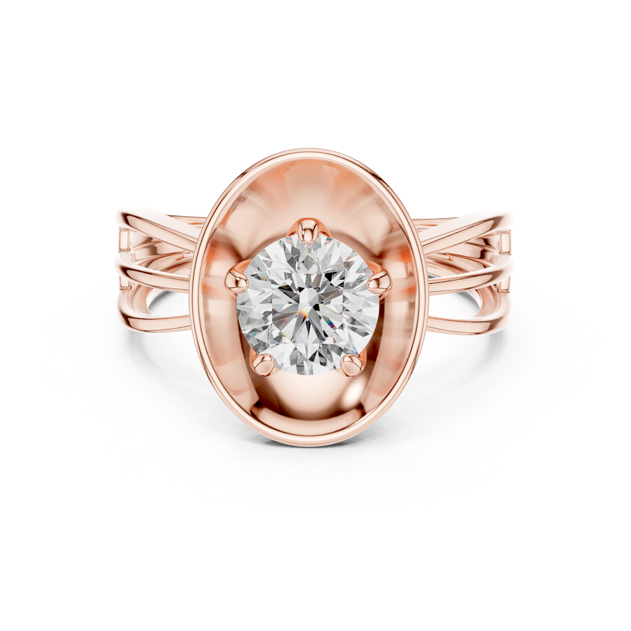 Virelia 6.5 mm Diamond Ring