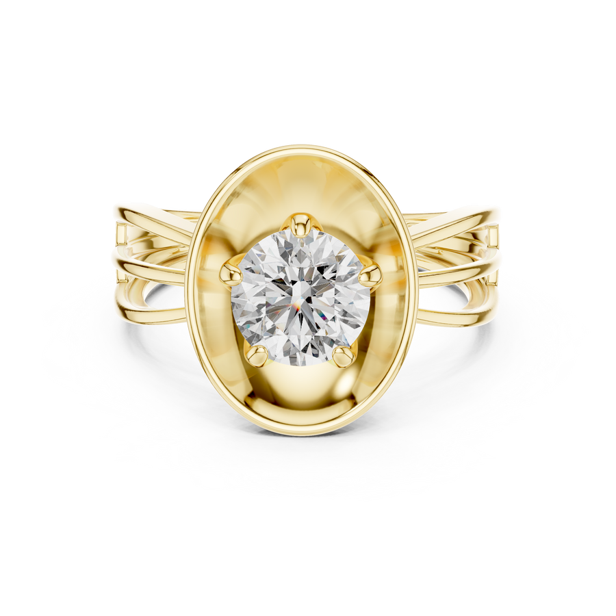 Virelia 6.5 mm Diamond Ring