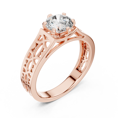 Zorielle 6.5 mm Diamond Ring