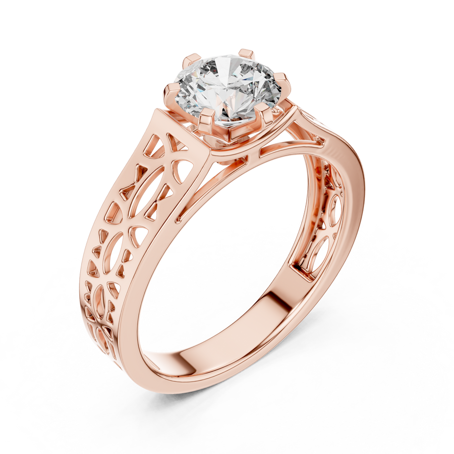 Zorielle 6.5 mm Diamond Ring