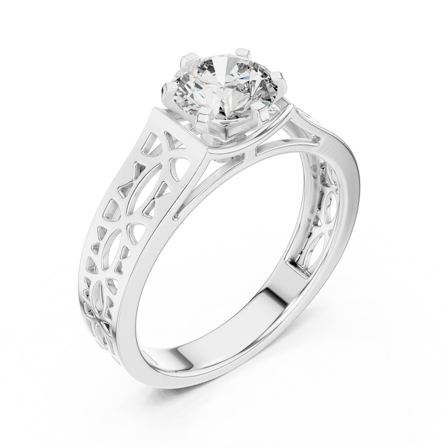Zorielle 6.5 mm Diamond Ring