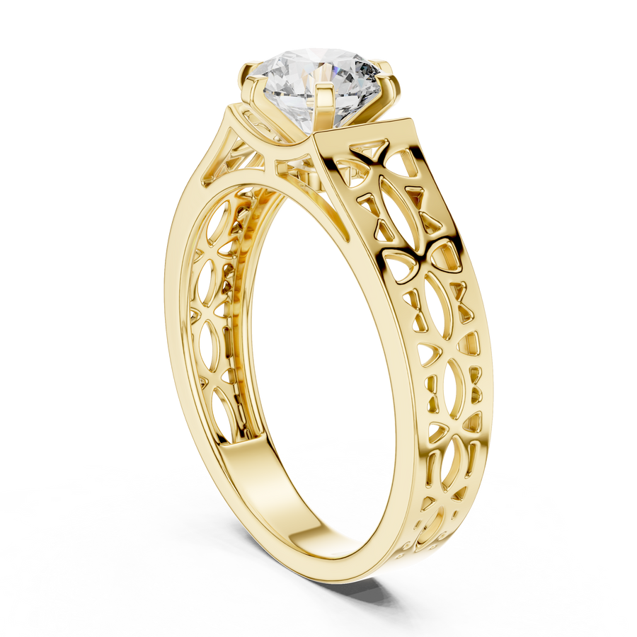 Zorielle 6.5 mm Diamond Ring