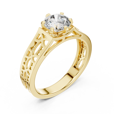 Zorielle 6.5 mm Diamond Ring