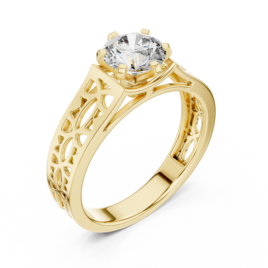 Zorielle 6.5 mm Diamond Ring