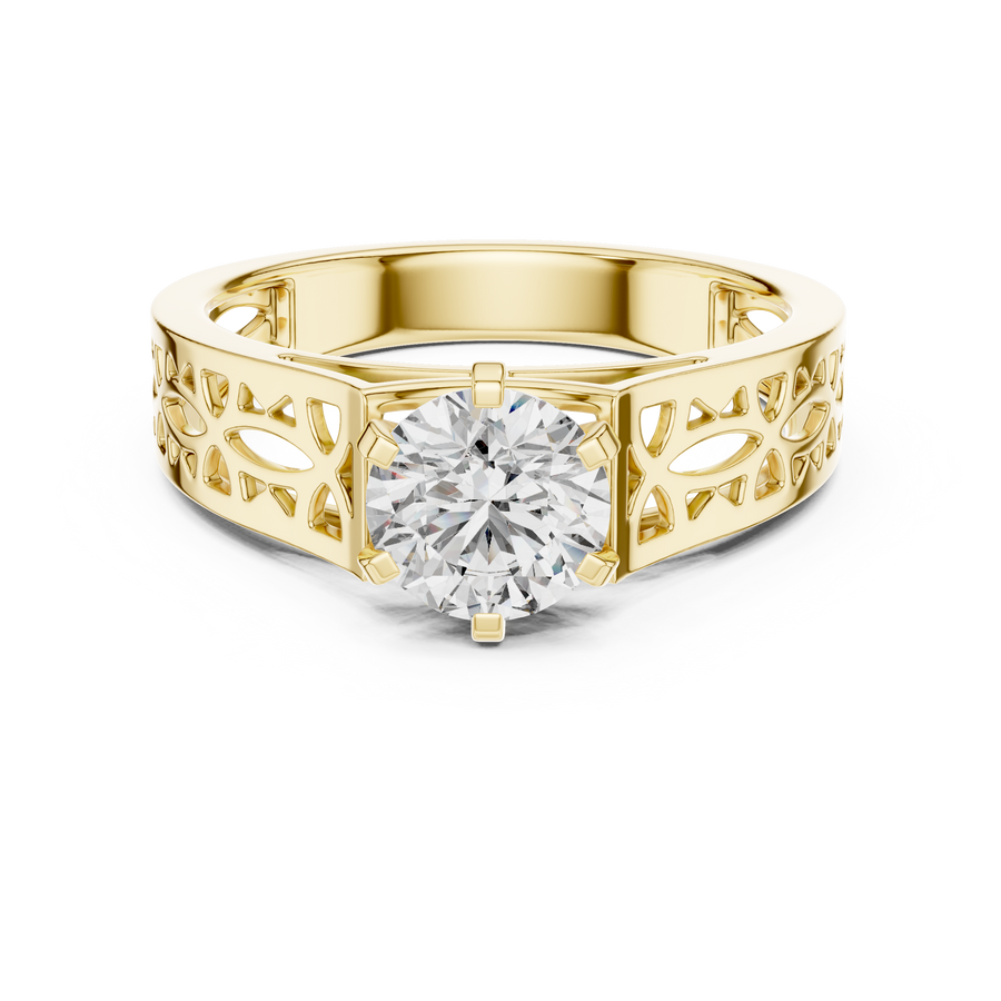 Zorielle 6.5 mm Diamond Ring