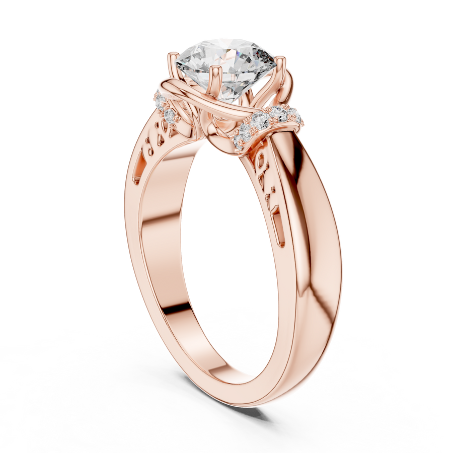 Elarienne 6.5 mm Diamond Ring