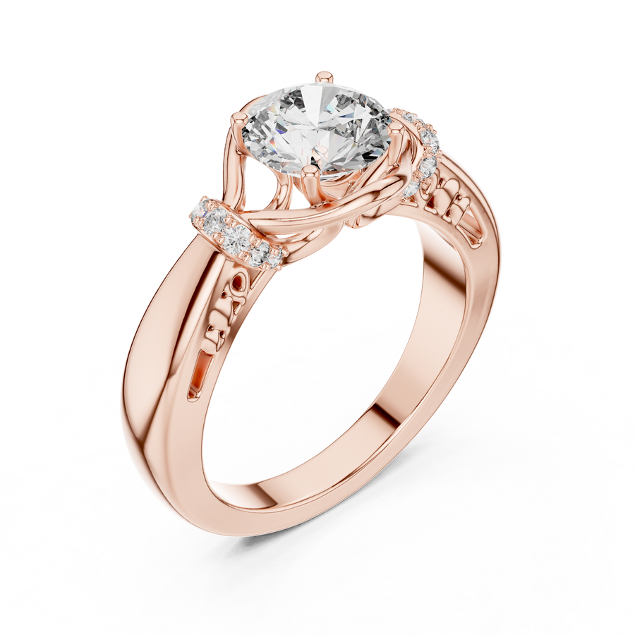 Elarienne 6.5 mm Diamond Ring