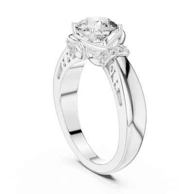 Elarienne 6.5 mm Diamond Ring