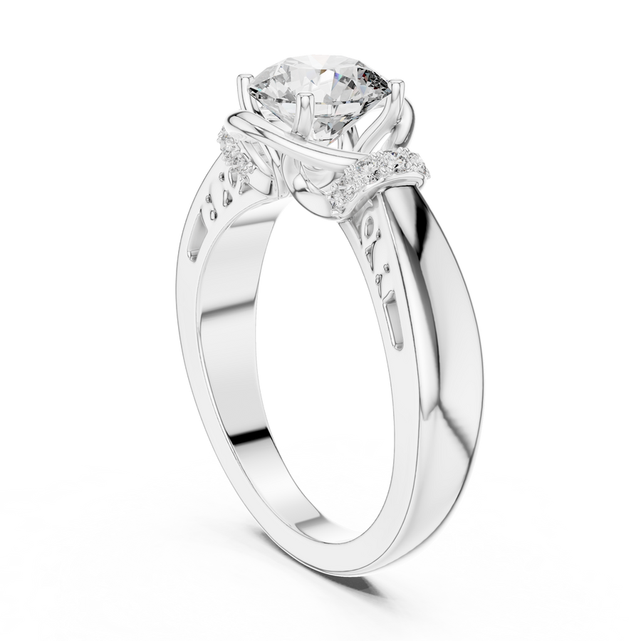 Elarienne 6.5 mm Diamond Ring