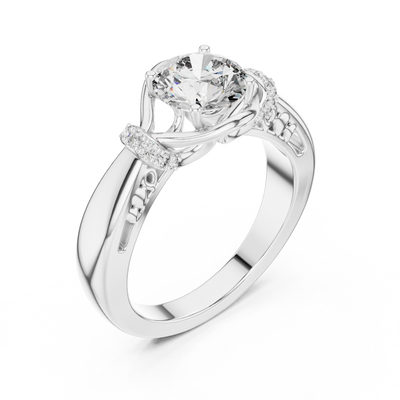 Elarienne 6.5 mm Diamond Ring