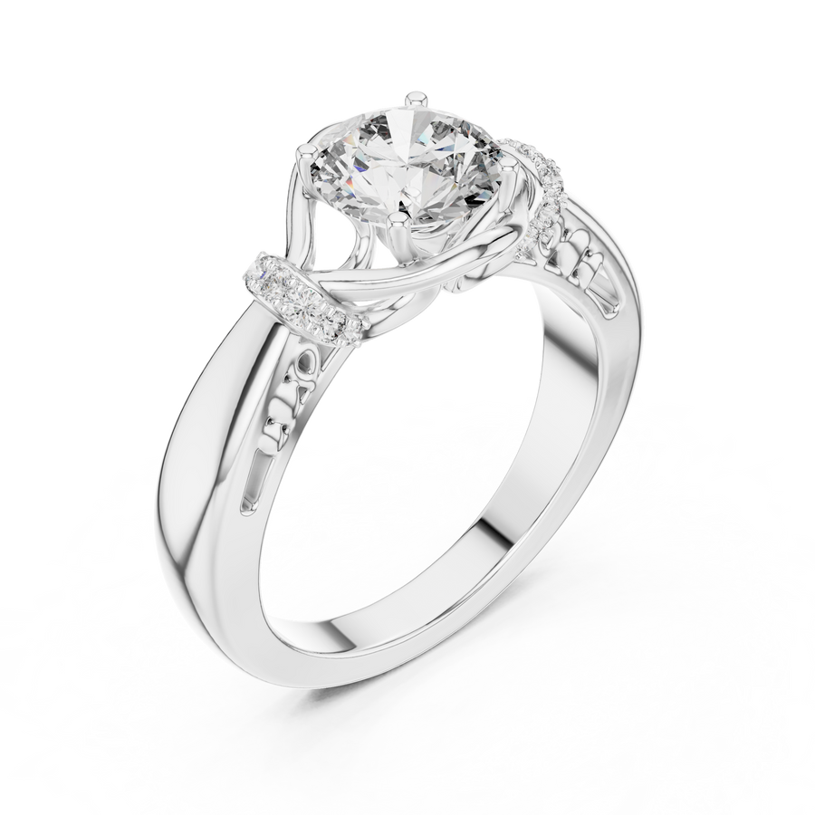 Elarienne 6.5 mm Diamond Ring