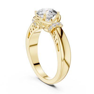 Elarienne 6.5 mm Diamond Ring