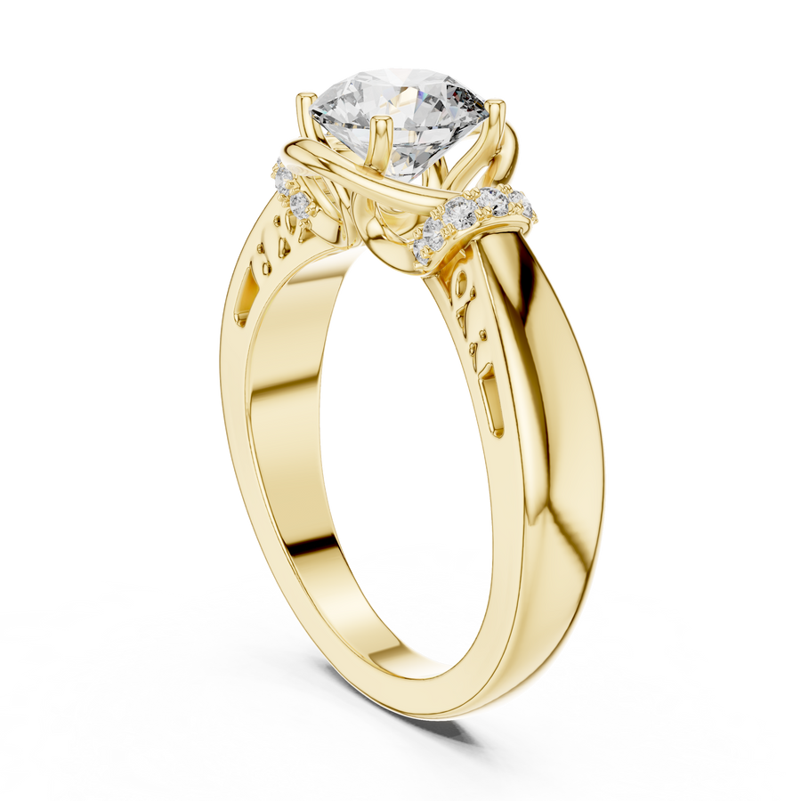 Elarienne 6.5 mm Diamond Ring