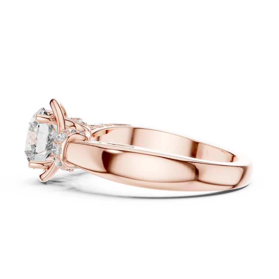 Elarienne 6.5 mm Diamond Ring