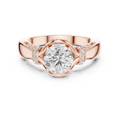 Elarienne 6.5 mm Diamond Ring