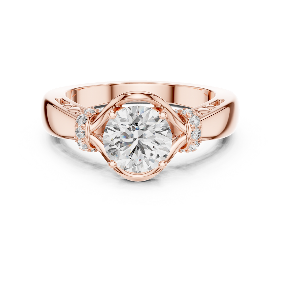 Elarienne 6.5 mm Diamond Ring