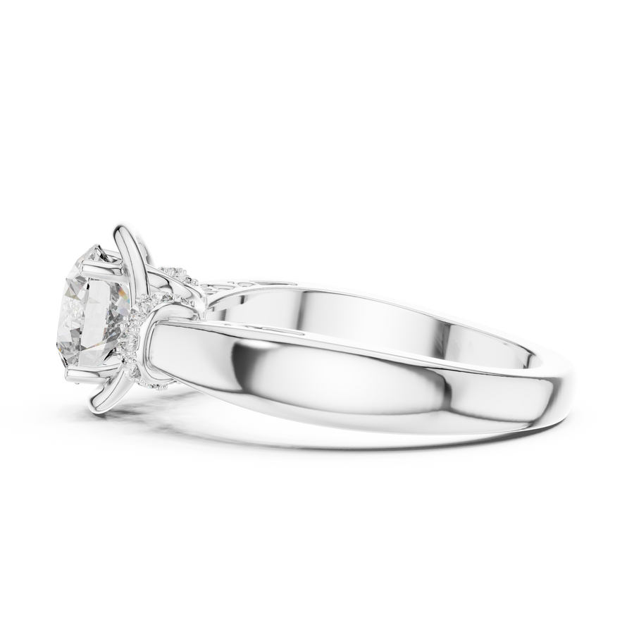 Elarienne 6.5 mm Diamond Ring