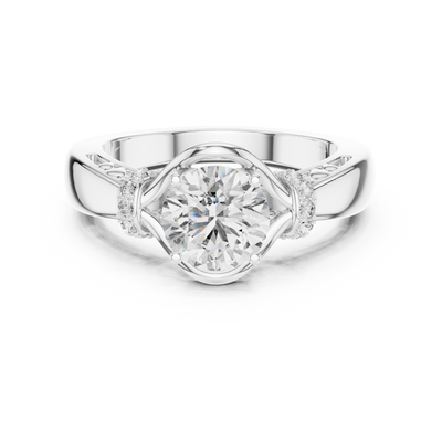 Elarienne 6.5 mm Diamond Ring