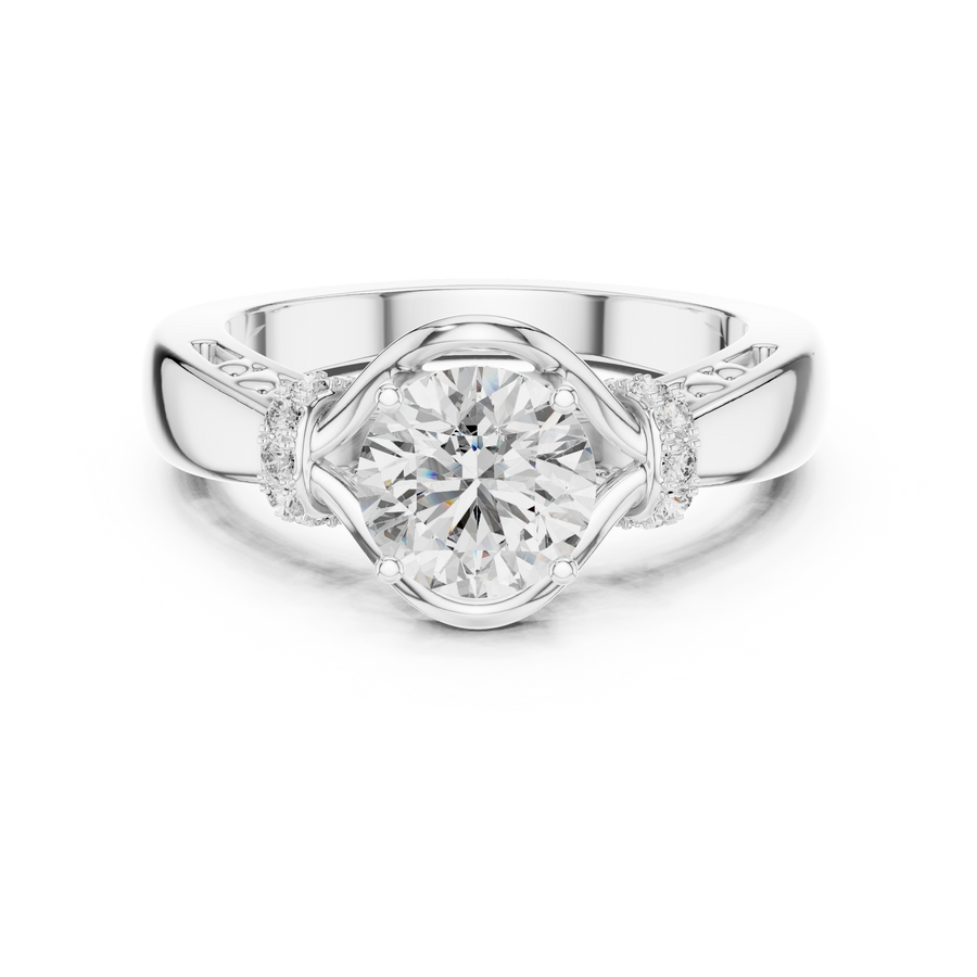 Elarienne 6.5 mm Diamond Ring