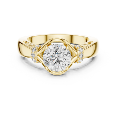 Elarienne 6.5 mm Diamond Ring