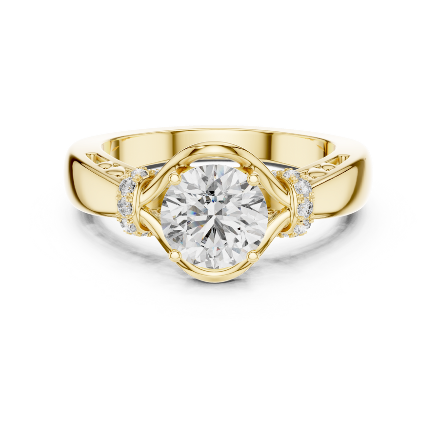Elarienne 6.5 mm Diamond Ring
