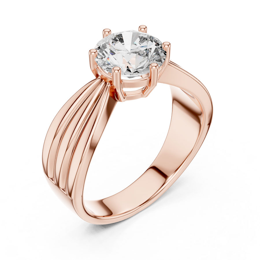 Virelia 7 mm Diamond Ring