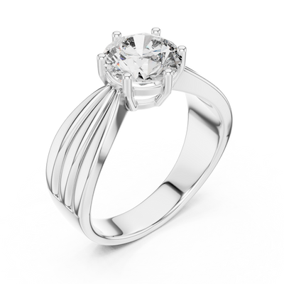 Virelia 7 mm Diamond Ring