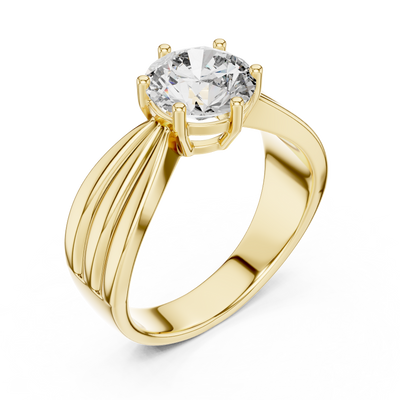 Virelia 7 mm Diamond Ring
