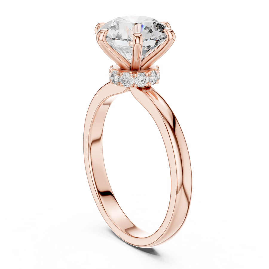 Novalisse 8 mm Diamond Ring