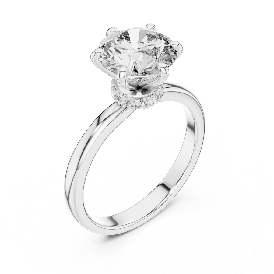 Novalisse 8 mm Diamond Ring
