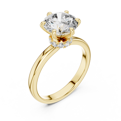 Novalisse 8 mm Diamond Ring