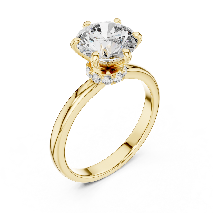 Novalisse 8 mm Diamond Ring
